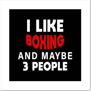 I Like Boxing And Maybe 3 People Posters and Art